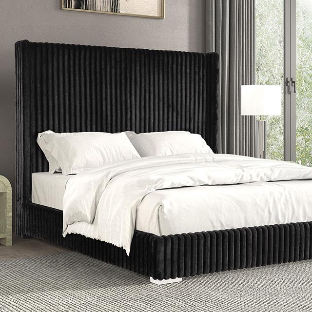 Cadwell Bed Black, Grey, Pink & White - California Furniture (Coachella, CA)