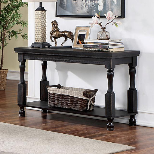 CALANDRA Sofa Table, Antique Black - California Furniture (Coachella, CA)