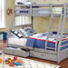 California II Cherry Twin/Full Bunk Bed w/ 2 Drawers Cherry, Walnut, Grey, &Oak - California Furniture (Coachella, CA)