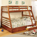 California II Cherry Twin/Full Bunk Bed w/ 2 Drawers Cherry, Walnut, Grey, &Oak - California Furniture (Coachella, CA)