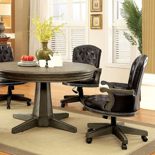 YELENA Gray Game Table - California Furniture (Coachella, CA)