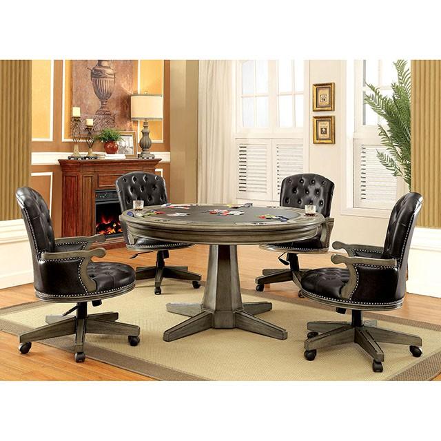 YELENA Gray Game Table - California Furniture (Coachella, CA)