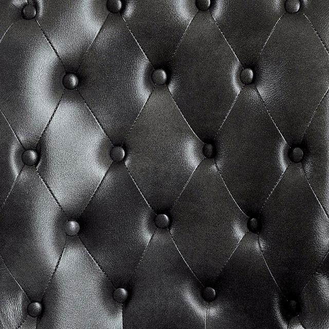 YELENA Gray/Black Height-Adjustable Arm Chair - California Furniture (Coachella, CA)