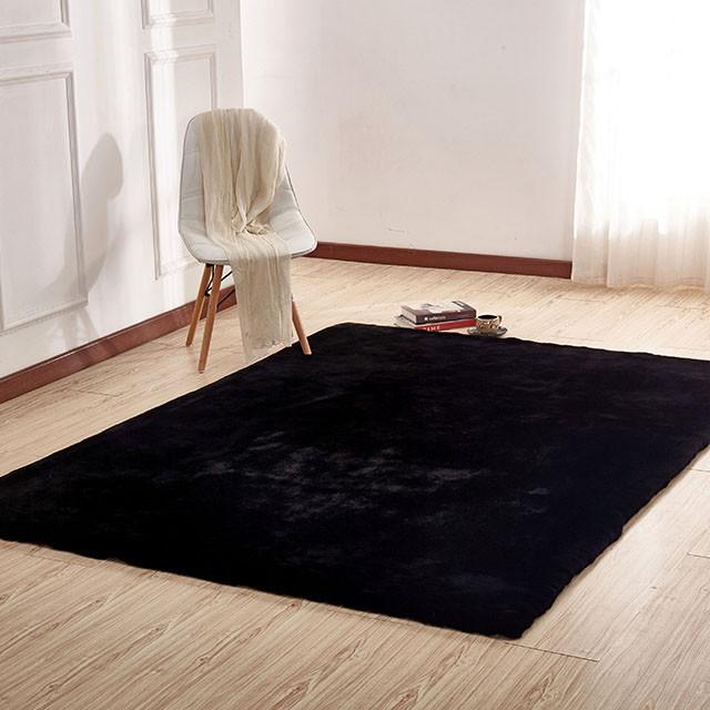 Caparica Black 5' X 7' Area Rug - California Furniture (Coachella, CA)