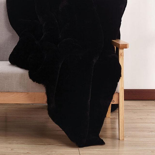 Caparica Black Throw, Black - California Furniture (Coachella, CA)