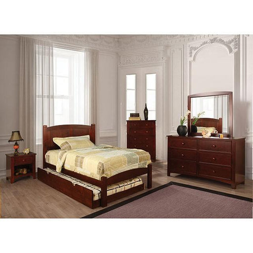 Cara Cherry Twin Bed - California Furniture (Coachella, CA)