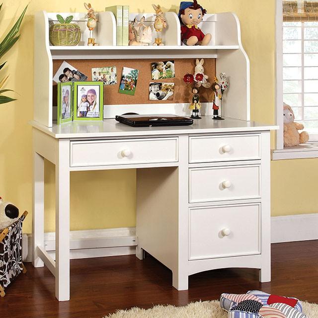 Omnus White Desk - California Furniture (Coachella, CA)