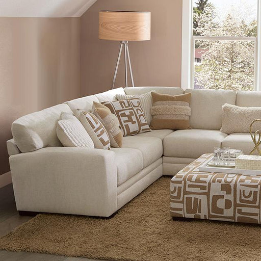 CARLETON Sectional, Ivory/Tan - California Furniture (Coachella, CA)