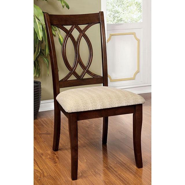 Carlisle Brown Cherry Round Dining Table - California Furniture (Coachella, CA)