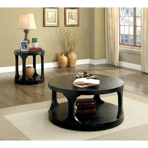 Carrie Antique Black Coffee Table - California Furniture (Coachella, CA)