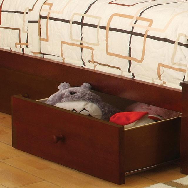 Carus Cherry Twin Bed - California Furniture (Coachella, CA)