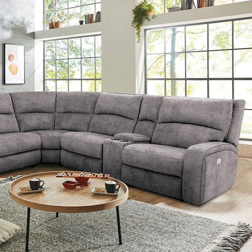APOSTOLOS Power Sectional, Light Gray - California Furniture (Coachella, CA)