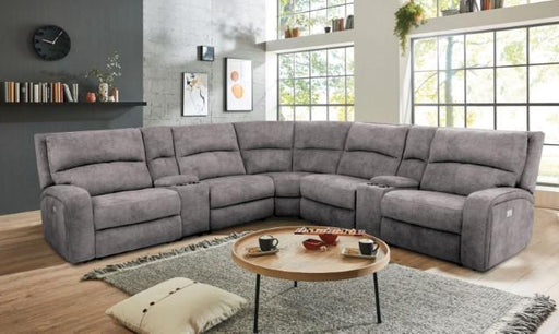 APOSTOLOS Power Sectional, Light Gray - California Furniture (Coachella, CA)
