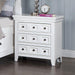 CASTILE Night Stand w/ USB, White - California Furniture (Coachella, CA)