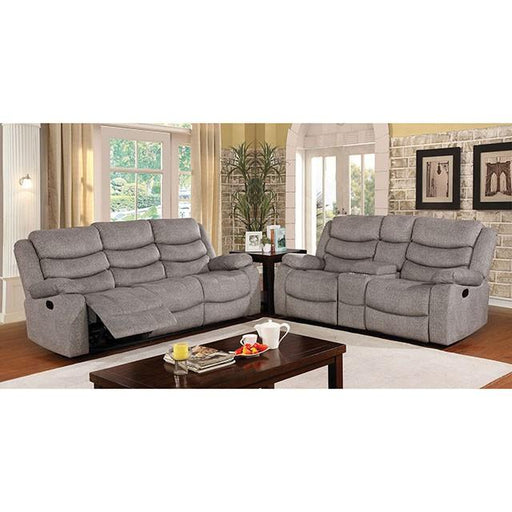 Castleford Light Gray Console Love Seat - California Furniture (Coachella, CA)
