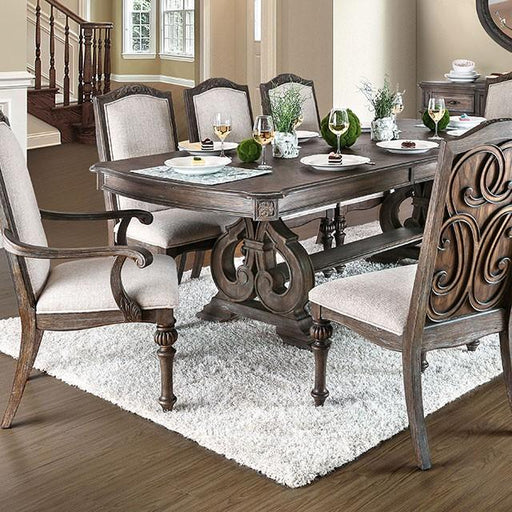 ARCADIA Rustic Natural Tone, Ivory Dining Table - California Furniture (Coachella, CA)