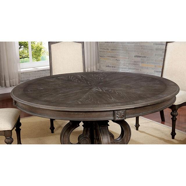 Arcadia Rustic Natural Tone Round Dining Table - California Furniture (Coachella, CA)