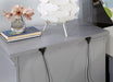 CASTLILE Night Stand w/ USB, Gray - California Furniture (Coachella, CA)