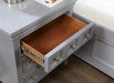 CASTLILE Night Stand w/ USB, Gray - California Furniture (Coachella, CA)