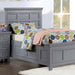 CASTILE Cal.King, E.King, Full, Queen, & Twin Bed, White, Pink, & Grey - California Furniture (Coachella, CA)