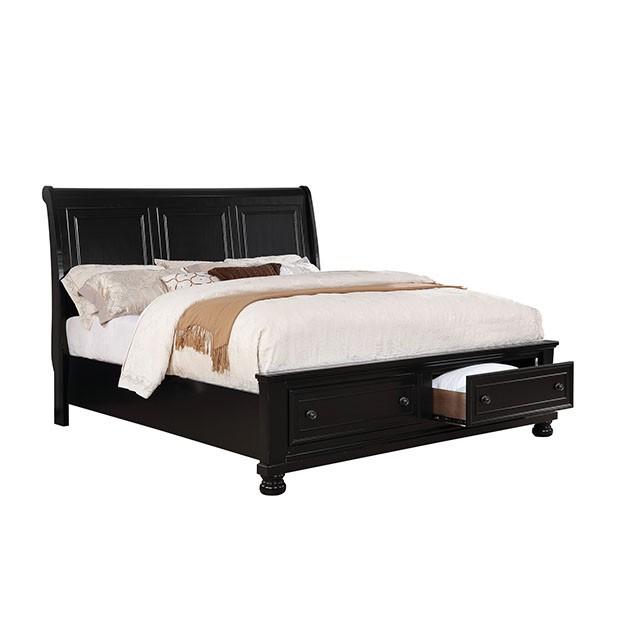Castor Bed Black, Chrome, & White - California Furniture (Coachella, CA)