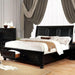 Castor Bed Black, Chrome, & White - California Furniture (Coachella, CA)