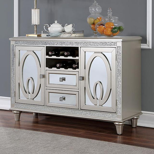 CATHALINA Server, Silver - California Furniture (Coachella, CA)