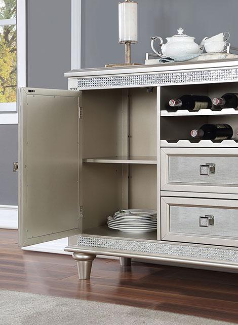 CATHALINA Server, Silver - California Furniture (Coachella, CA)