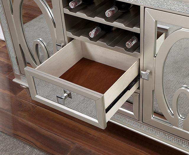 CATHALINA Server, Silver - California Furniture (Coachella, CA)