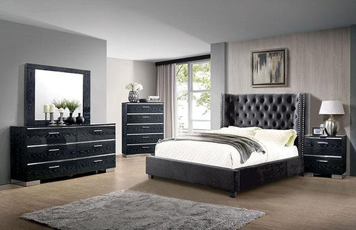 Cayla Bed Silver & Grey - California Furniture (Coachella, CA)