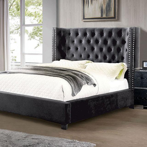 Cayla Bed Silver & Grey - California Furniture (Coachella, CA)