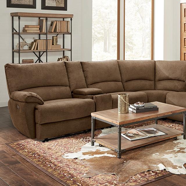 CERELIA Power Sectional, Brown - California Furniture (Coachella, CA)