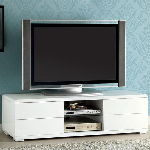 Cerro White 59" TV Console, White - California Furniture (Coachella, CA)