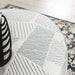 CHANCERY Ottoman, Gray/Navy - California Furniture (Coachella, CA)