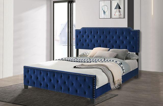 Charlize Bed Grey & Navy - California Furniture (Coachella, CA)