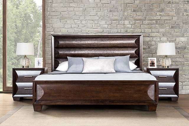 Chemnitz Bed Espresso & White - California Furniture (Coachella, CA)