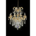 Christiana Gold 35"H Ceiling Lamp Gold, Hanging Crystal - California Furniture (Coachella, CA)