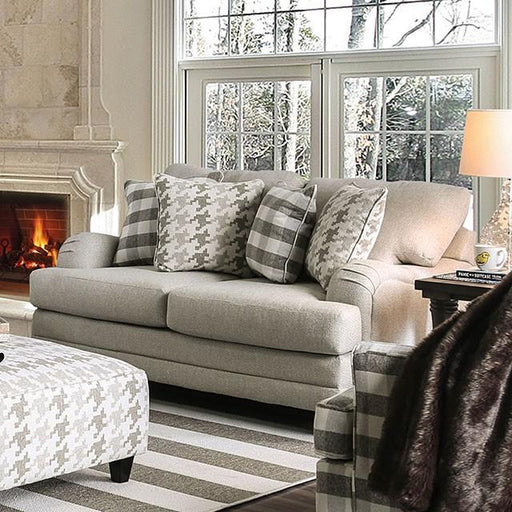 Christine Light Gray Love Seat - California Furniture (Coachella, CA)