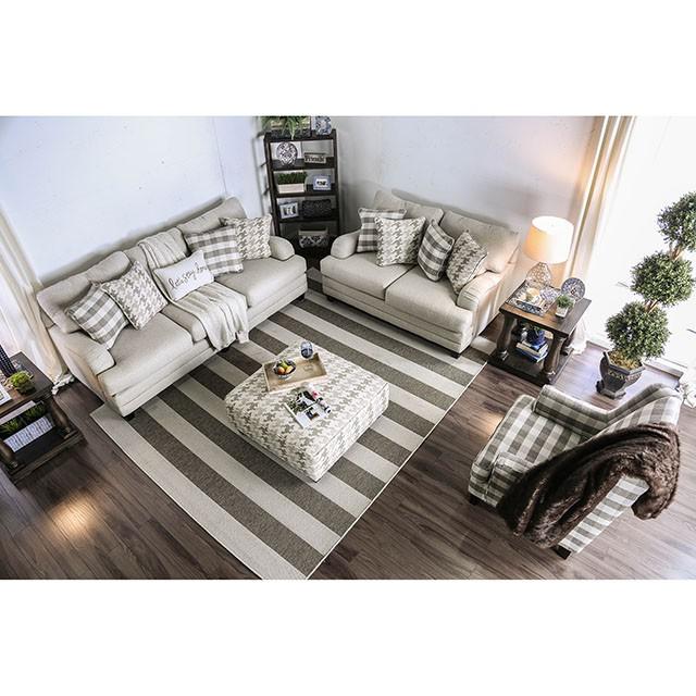 Christine Light Gray Love Seat - California Furniture (Coachella, CA)