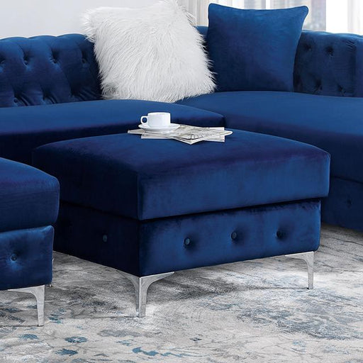 CIABATTONI Ottoman, Navy - California Furniture (Coachella, CA)