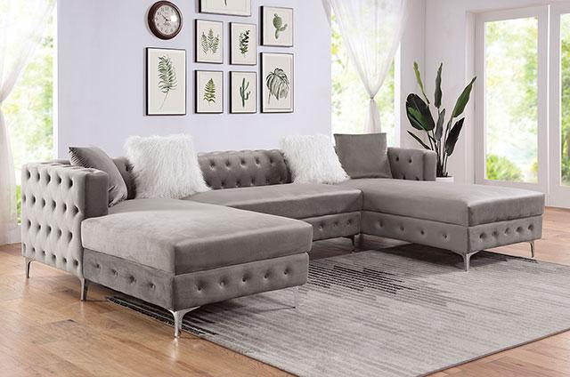 CIABATTONI Sectional, Gray - California Furniture (Coachella, CA)