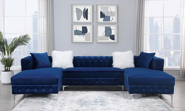 CIABATTONI Sectional, Navy - California Furniture (Coachella, CA)