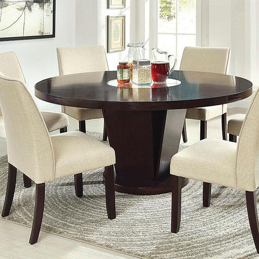Cimma Espresso Round Dining Table - California Furniture (Coachella, CA)