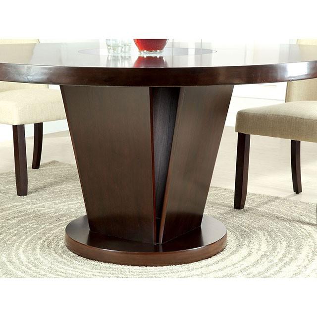 Cimma Espresso Round Dining Table - California Furniture (Coachella, CA)