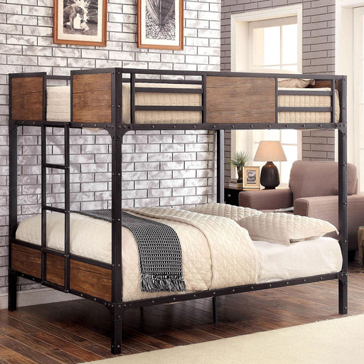 CLAPTON Black Full/Full Bunk Bed - California Furniture (Coachella, CA)