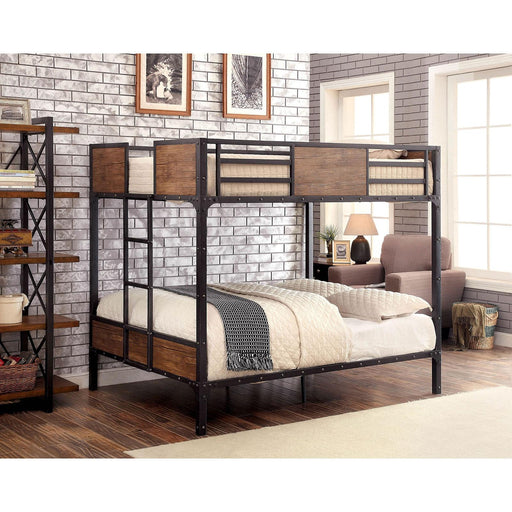 CLAPTON Black Full/Full Bunk Bed - California Furniture (Coachella, CA)