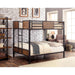 CLAPTON Black Full/Full Bunk Bed - California Furniture (Coachella, CA)