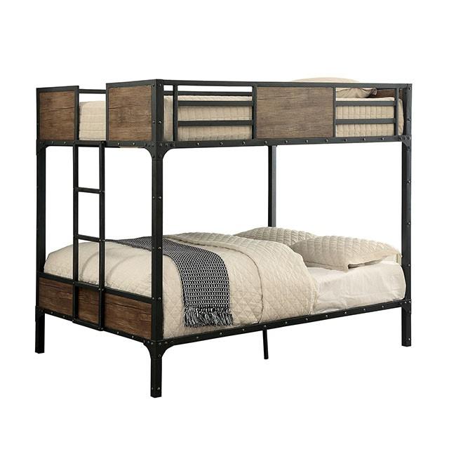 CLAPTON Black Full/Full Bunk Bed - California Furniture (Coachella, CA)