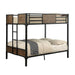 CLAPTON Black Full/Full Bunk Bed - California Furniture (Coachella, CA)