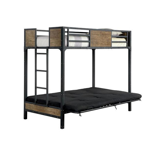 CLAPTON Black Twin Bed w/ Futon Base - California Furniture (Coachella, CA)
